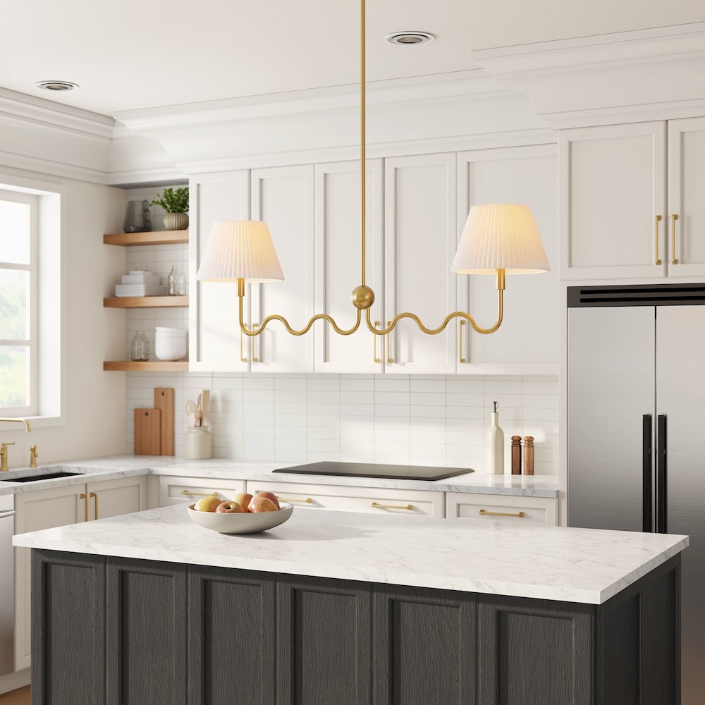 Wave Squiggle 2-Arm Pendant Light. Picture 10