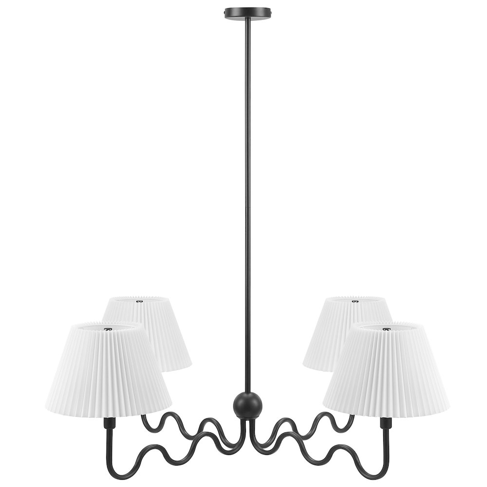 Wave Squiggle 4-Arm Pendant Light. Picture 1