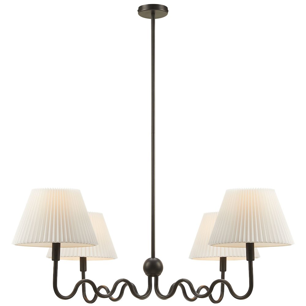 Wave Squiggle 4-Arm Pendant Light. Picture 5