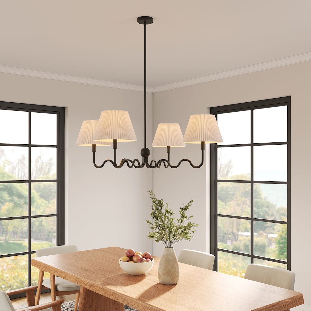 Wave Squiggle 4-Arm Pendant Light. Picture 10