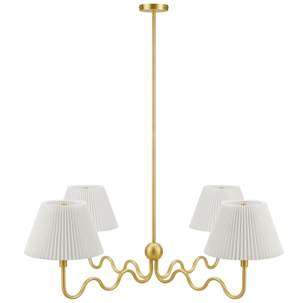 Wave Squiggle 4-Arm Pendant Light. Picture 1