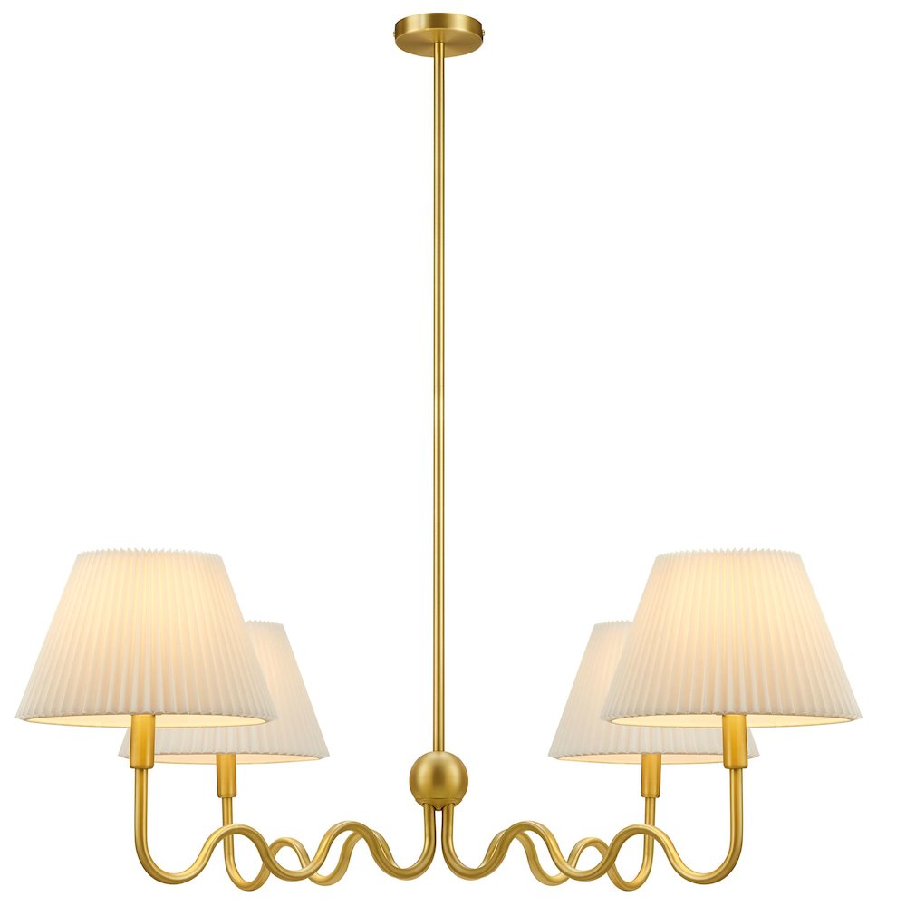 Wave Squiggle 4-Arm Pendant Light. Picture 5