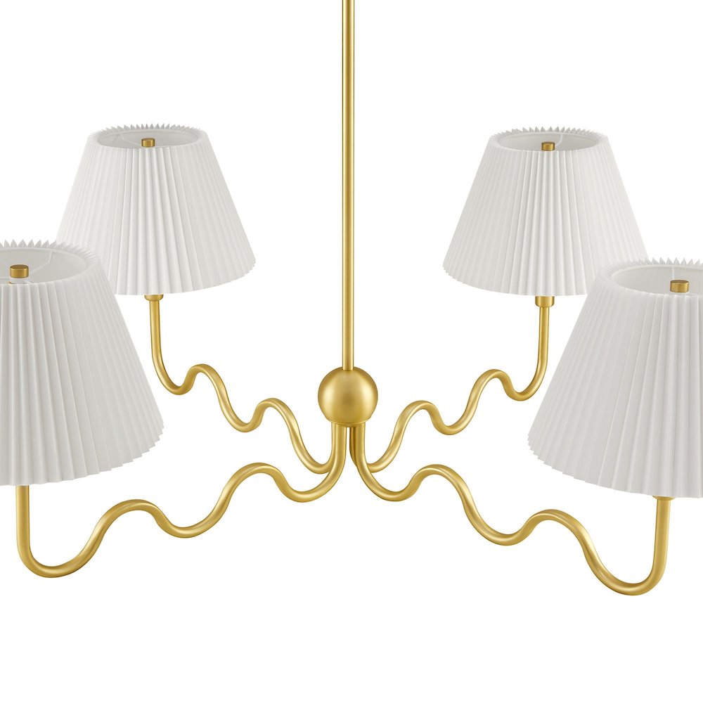 Wave Squiggle 4-Arm Pendant Light. Picture 6