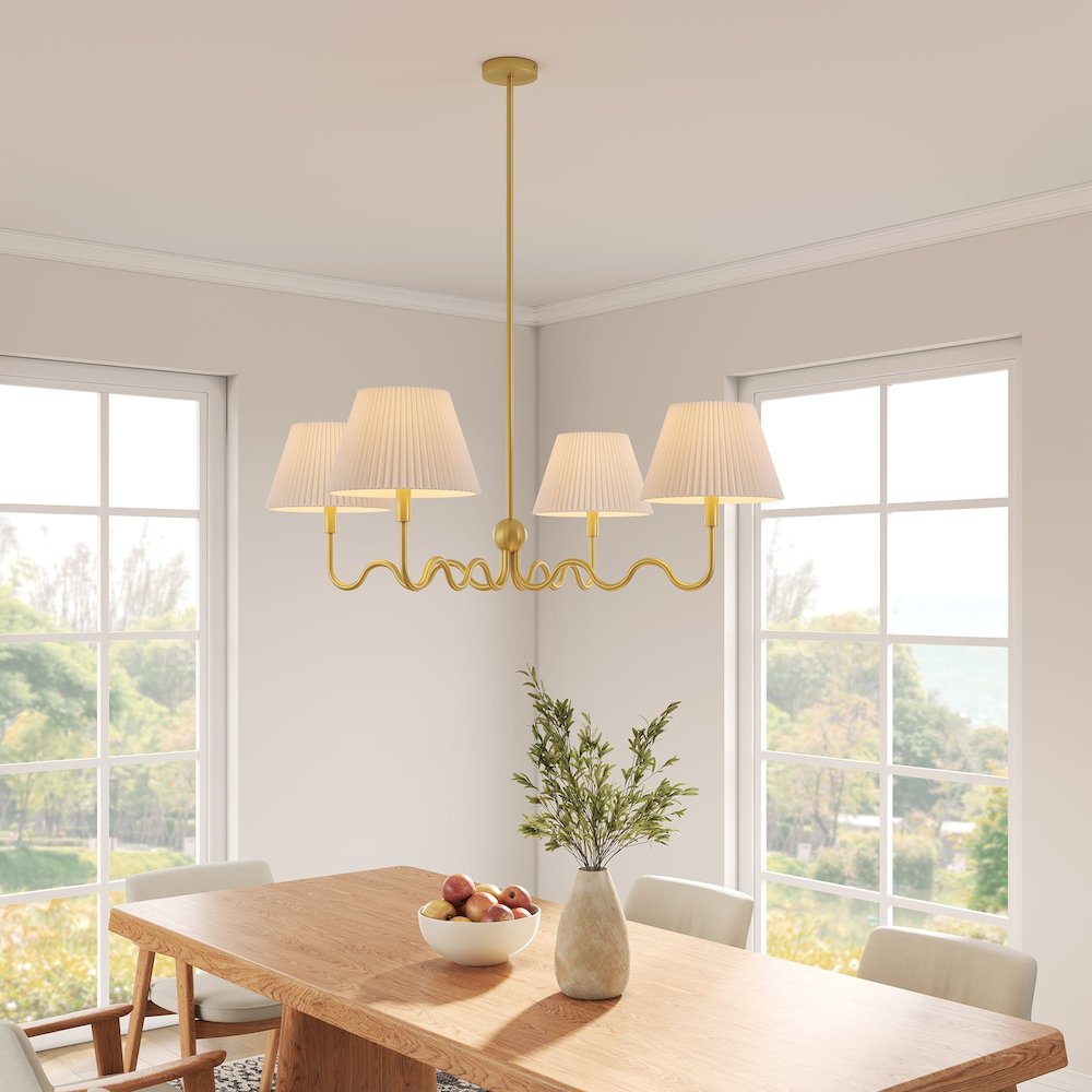 Wave Squiggle 4-Arm Pendant Light. Picture 10