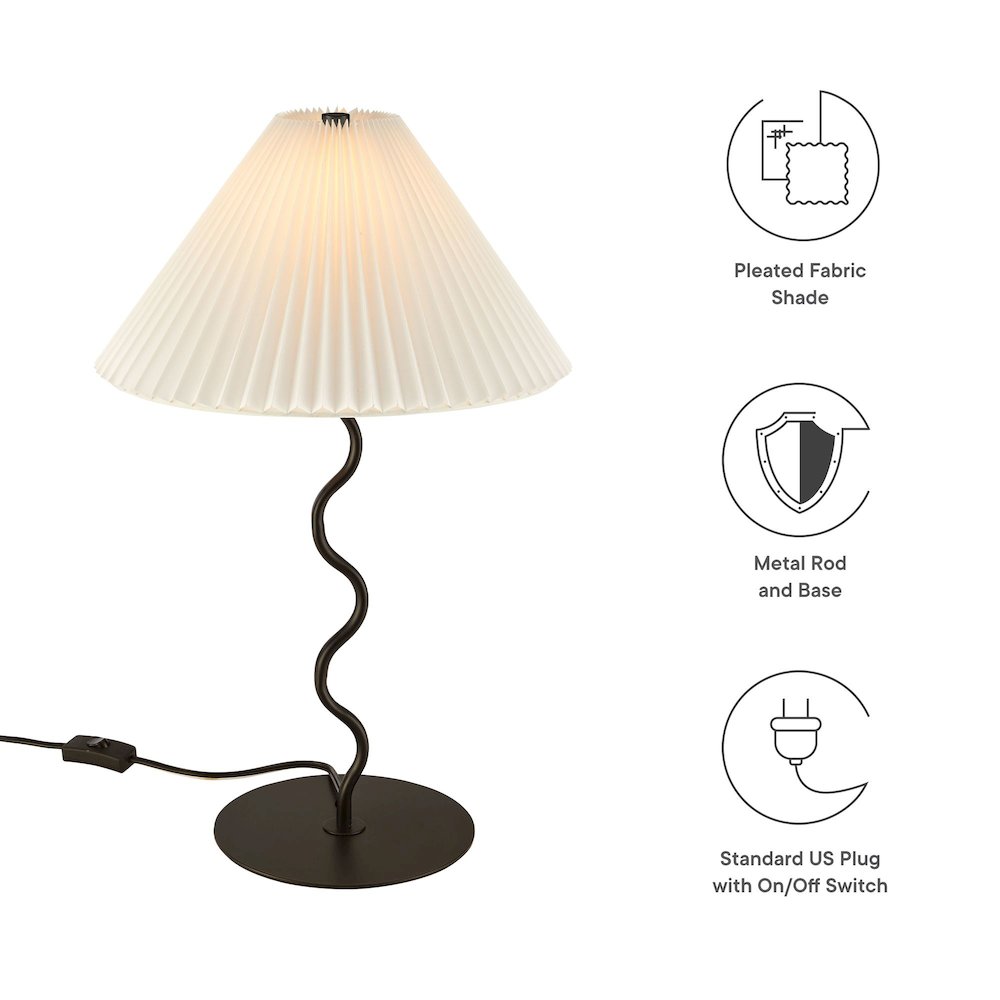 Wave Squiggle Table Lamp. Picture 2