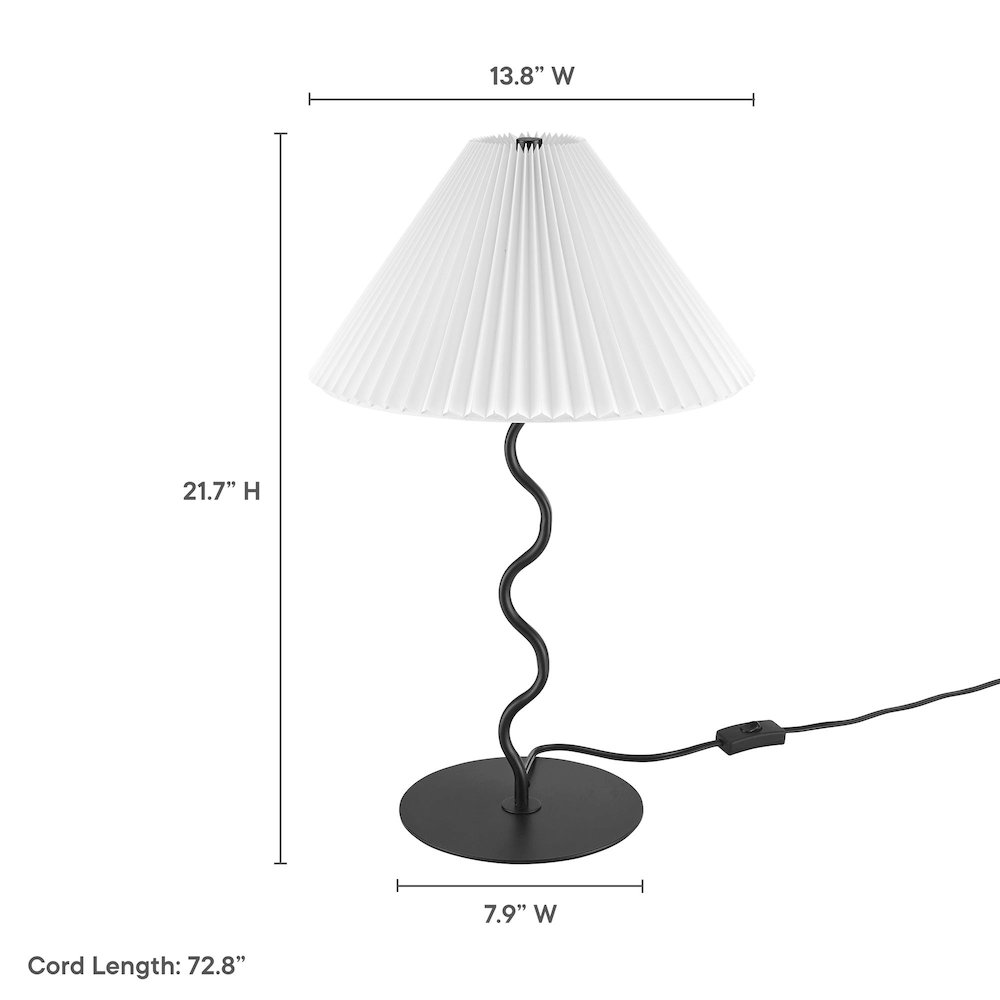 Wave Squiggle Table Lamp. Picture 4