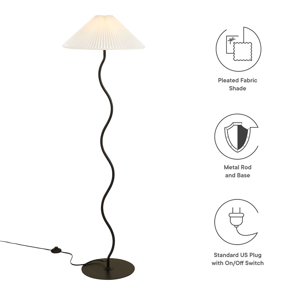 Wave Squiggle Floor Lamp. Picture 2