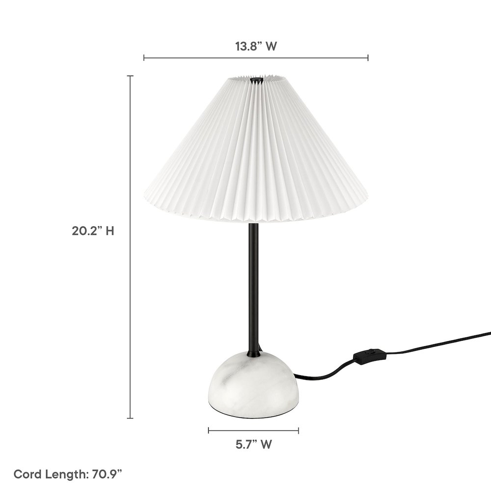 Illusion Marble Dome Table Lamp. Picture 2