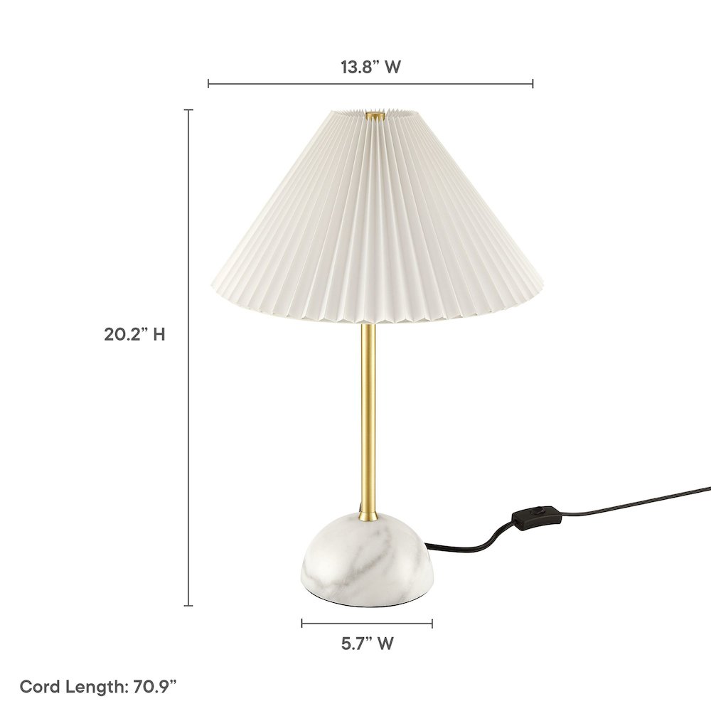 Illusion Marble Dome Table Lamp. Picture 2