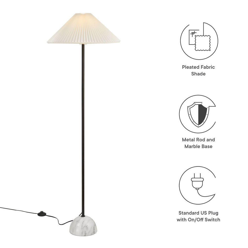 Illusion Marble Dome Floor Lamp. Picture 4