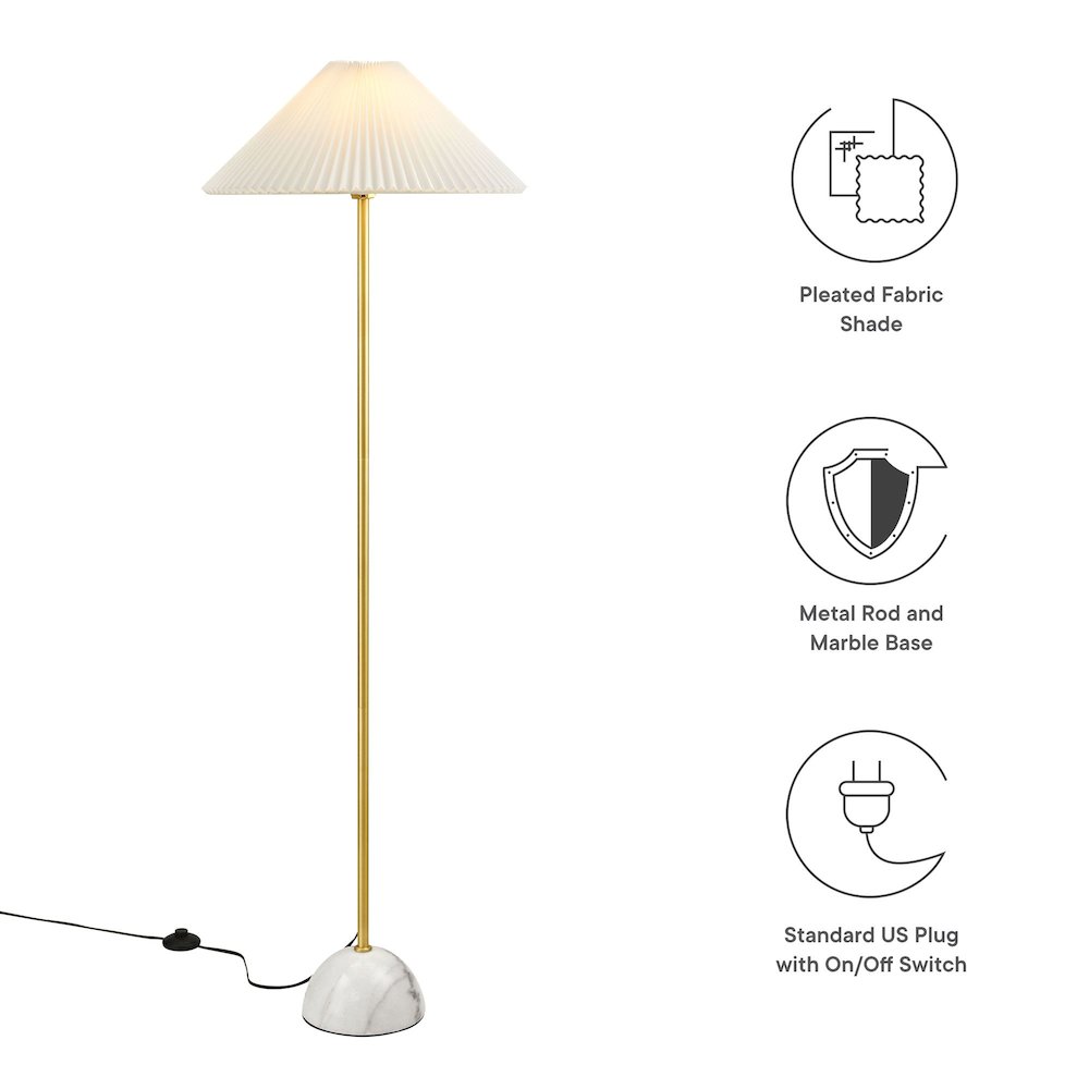 Illusion Marble Dome Floor Lamp. Picture 4