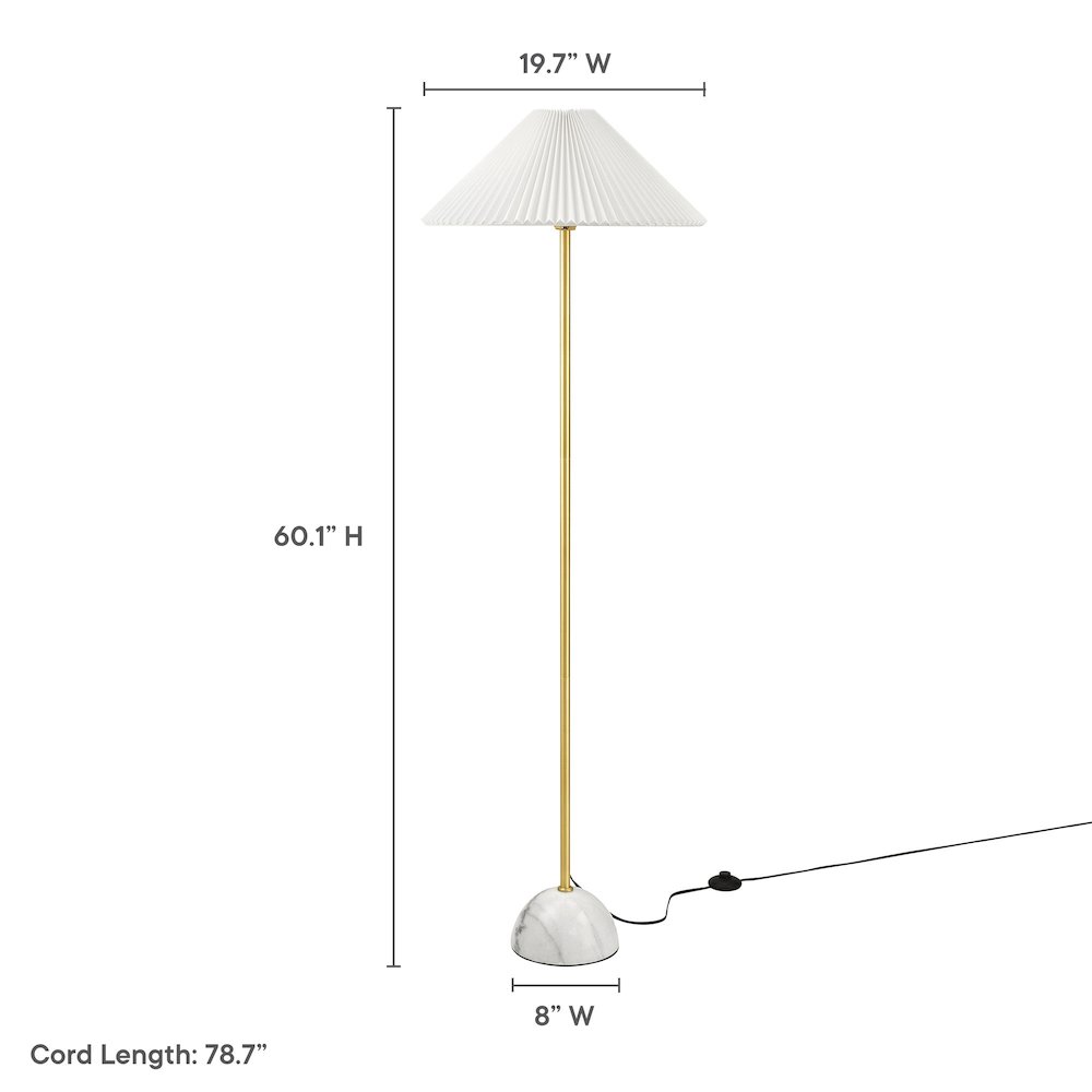 Illusion Marble Dome Floor Lamp. Picture 2