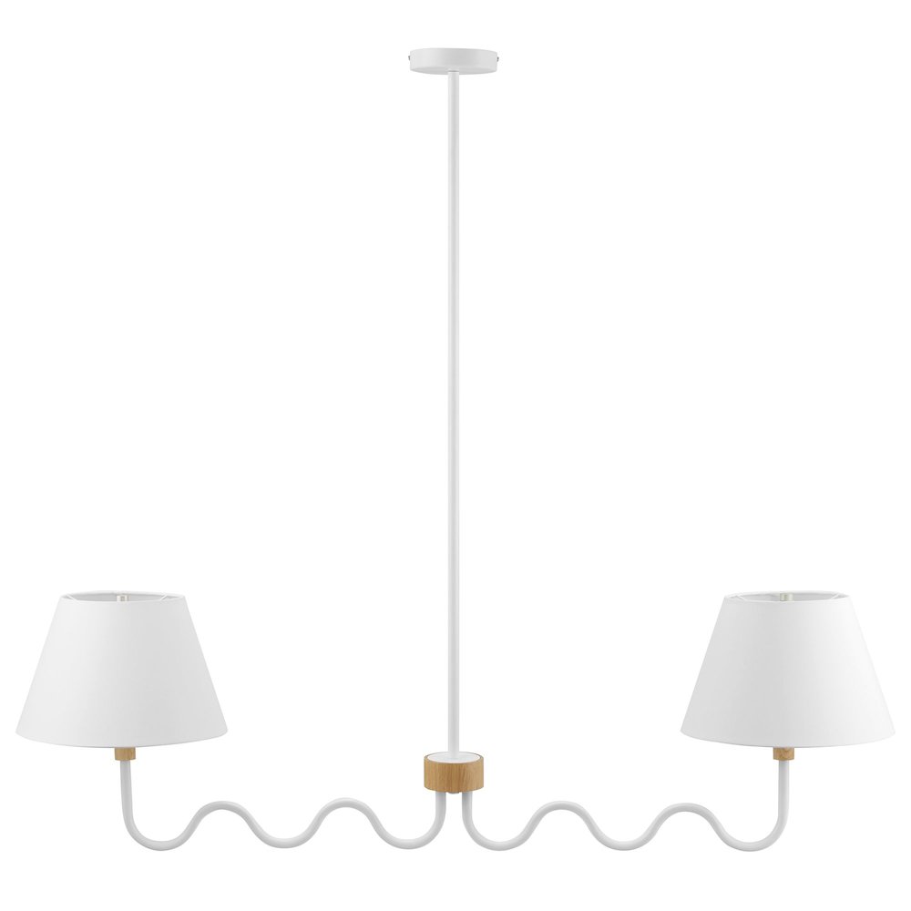 Sunlit Squiggle 2-Arm Pendant Light. Picture 5