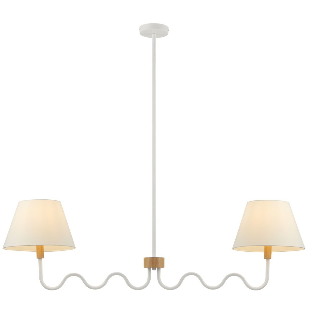 Sunlit Squiggle 2-Arm Pendant Light. Picture 6