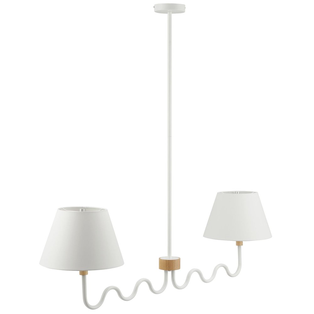 Sunlit Squiggle 2-Arm Pendant Light. Picture 1