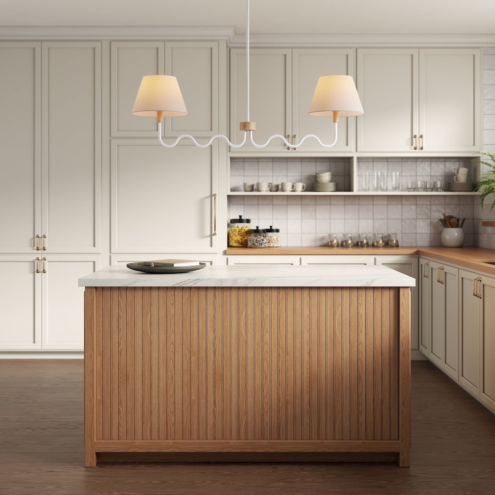 Sunlit Squiggle 2-Arm Pendant Light. Picture 8