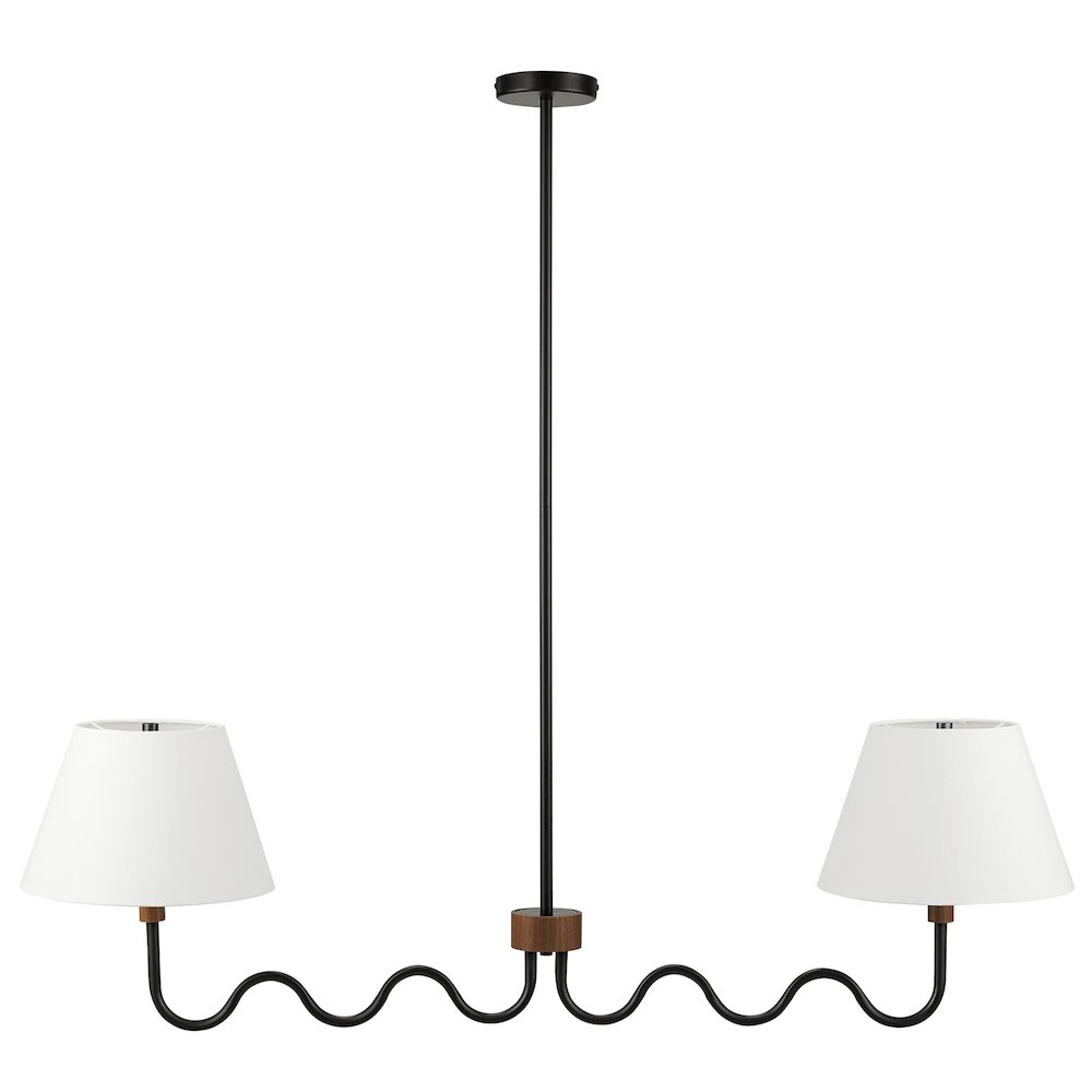 Sunlit Squiggle 2-Arm Pendant Light. Picture 5