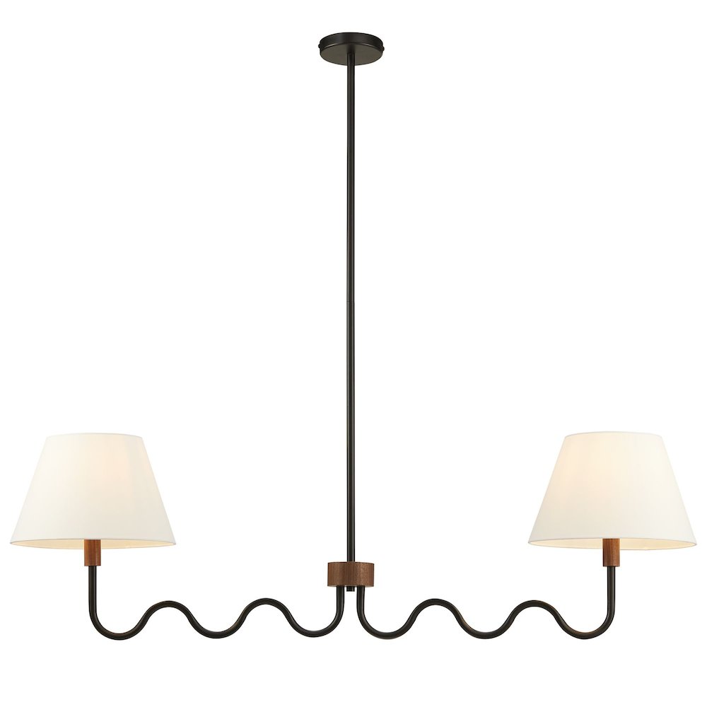 Sunlit Squiggle 2-Arm Pendant Light. Picture 6