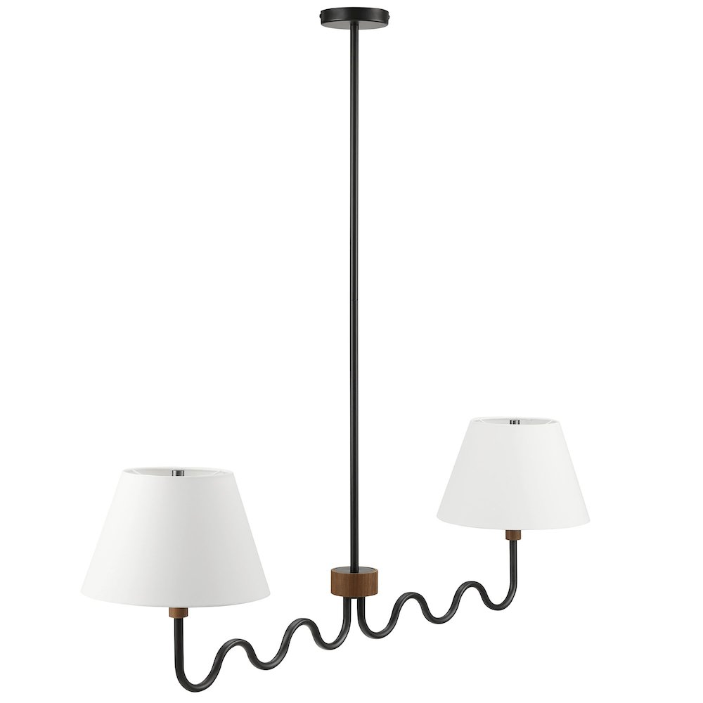 Sunlit Squiggle 2-Arm Pendant Light. Picture 1
