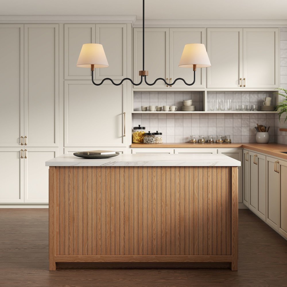 Sunlit Squiggle 2-Arm Pendant Light. Picture 8