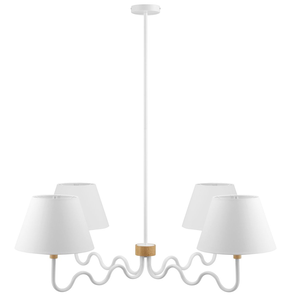 Sunlit Squiggle 4-Arm Pendant Light. Picture 1