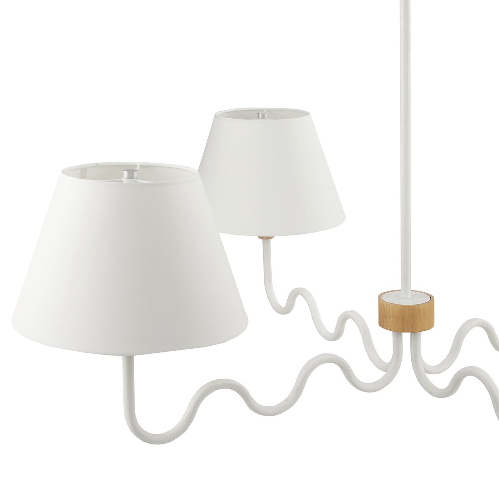 Sunlit Squiggle 4-Arm Pendant Light. Picture 6