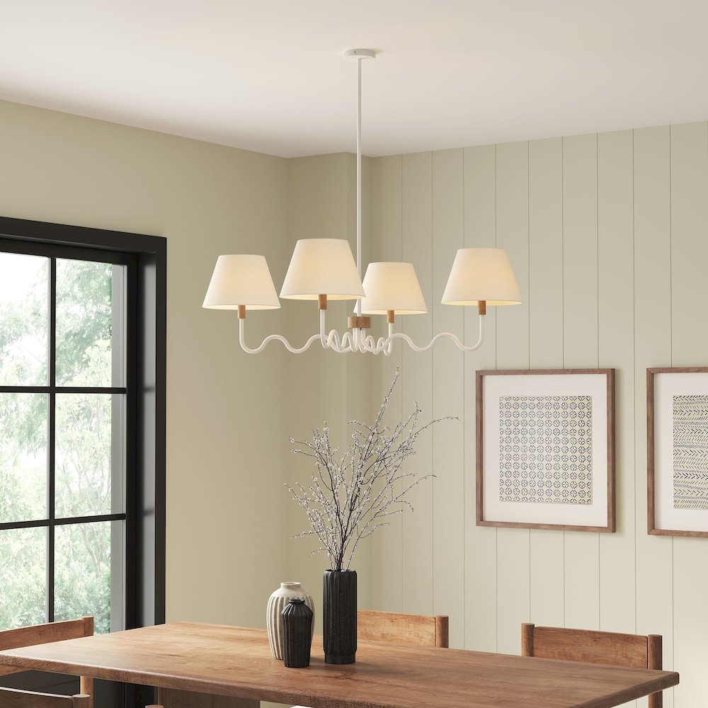 Sunlit Squiggle 4-Arm Pendant Light. Picture 9