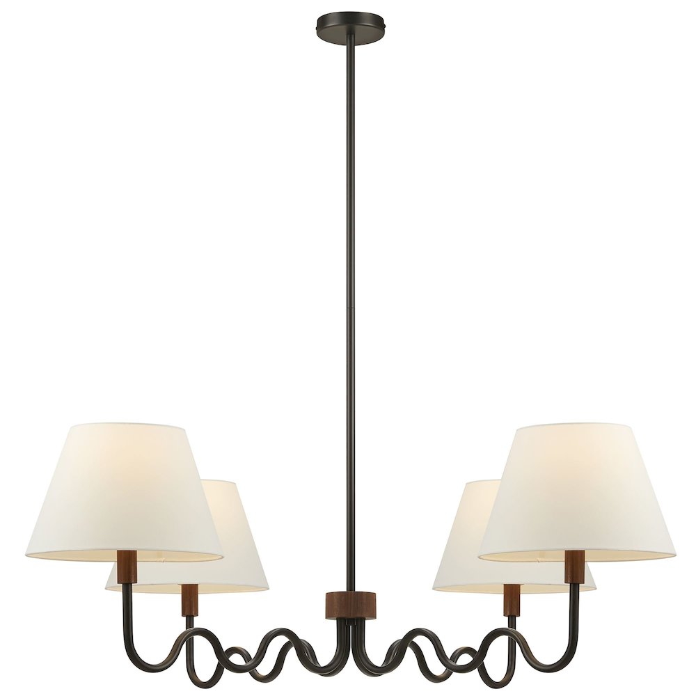 Sunlit Squiggle 4-Arm Pendant Light. Picture 5