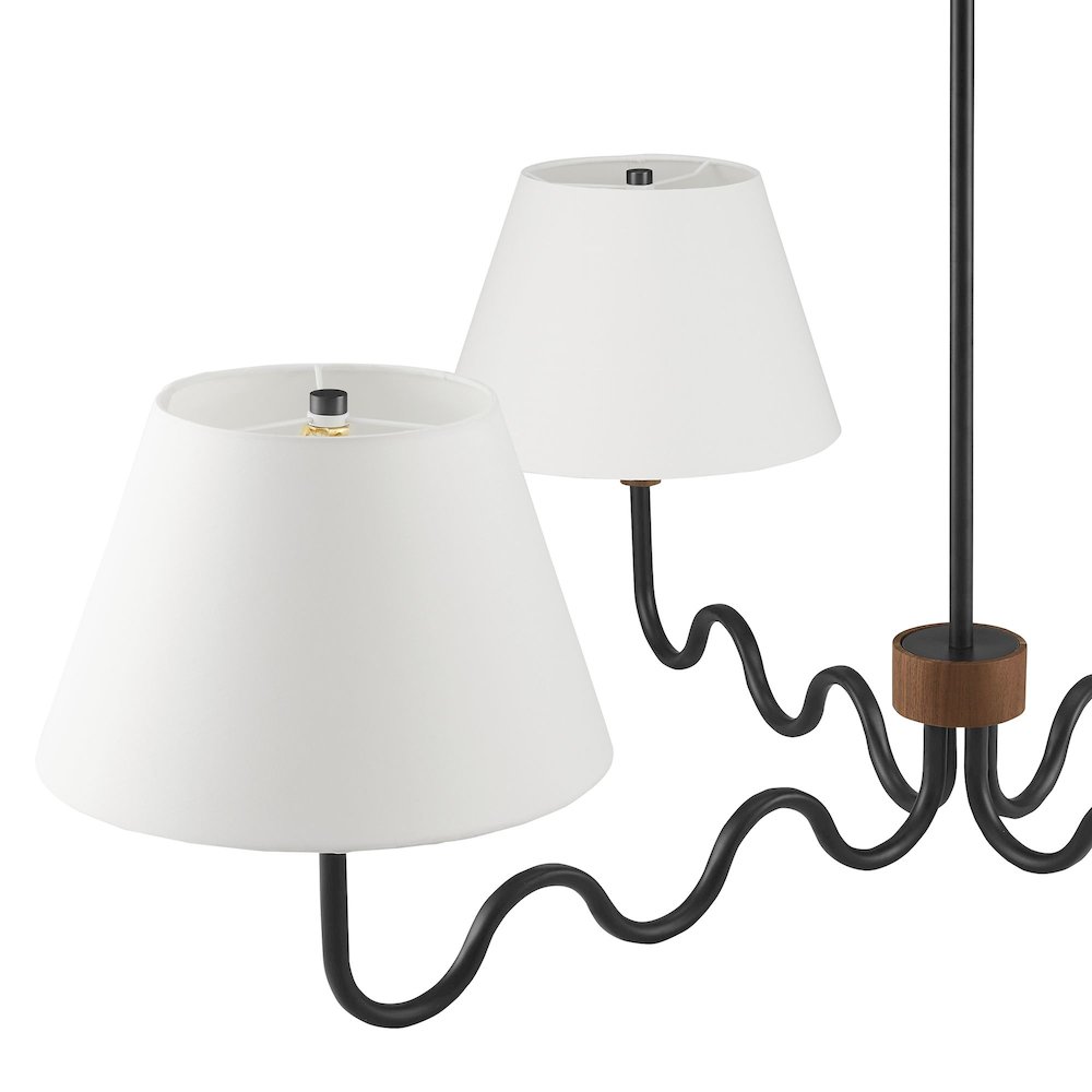 Sunlit Squiggle 4-Arm Pendant Light. Picture 6