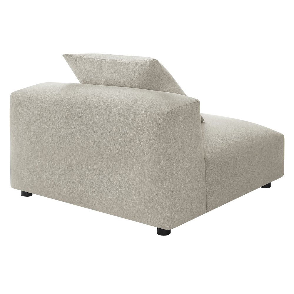 Solace Modular Upholstered Fabric Armless Chair. Picture 5