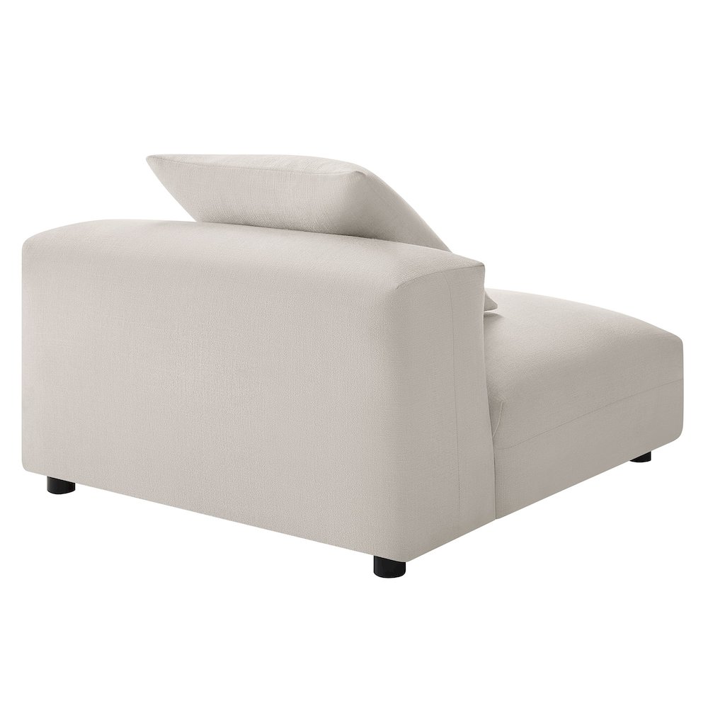 Solace Modular Upholstered Fabric Armless Chair. Picture 5