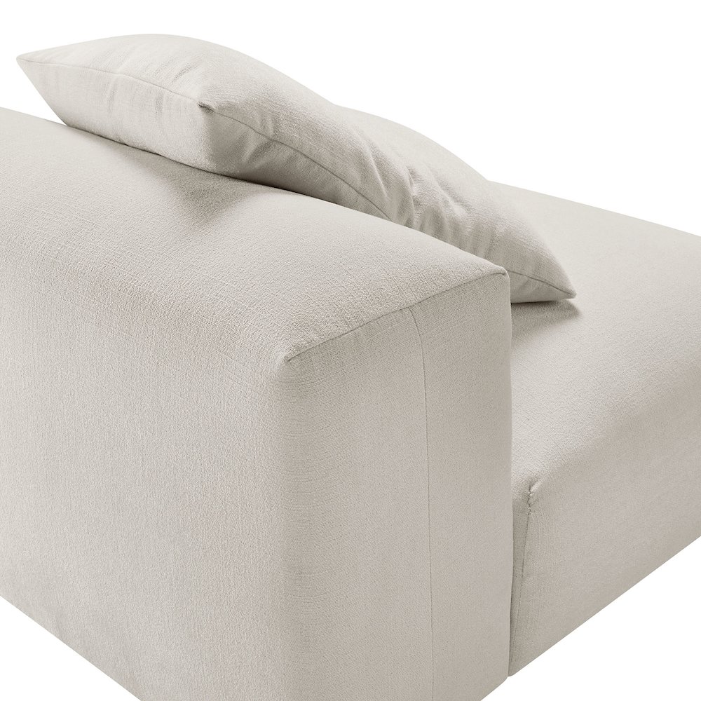 Solace Modular Upholstered Fabric Armless Chair. Picture 7