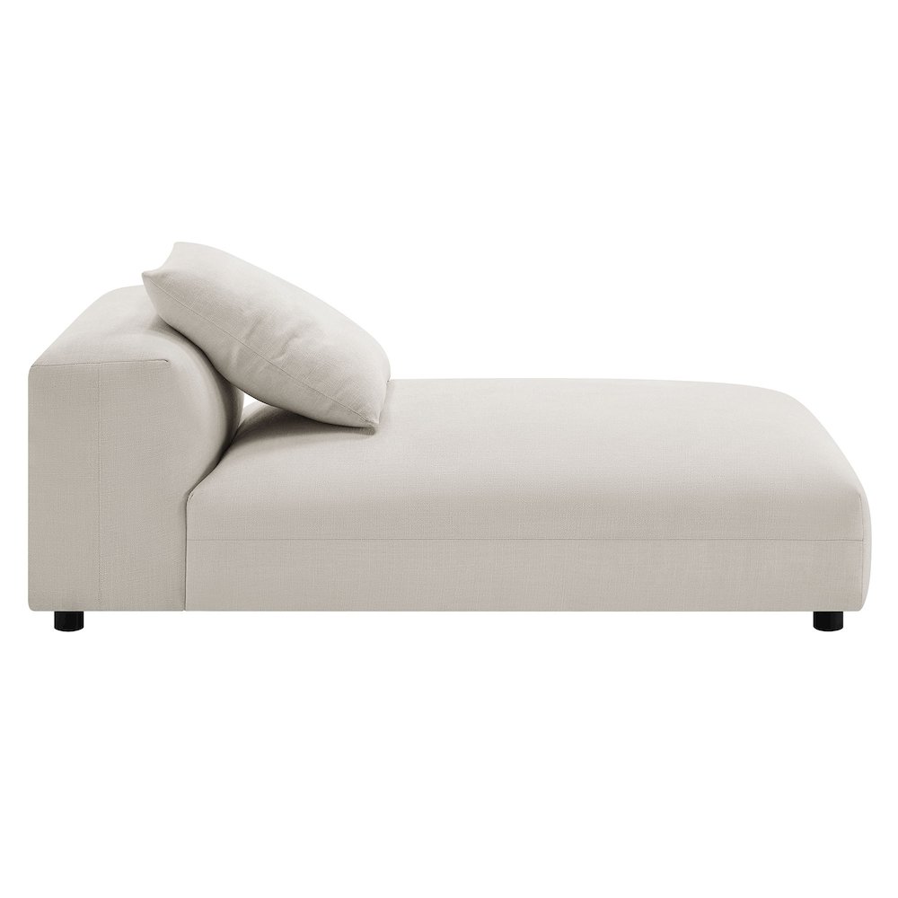 Solace Modular Upholstered Fabric Armless Chaise Lounge. Picture 4