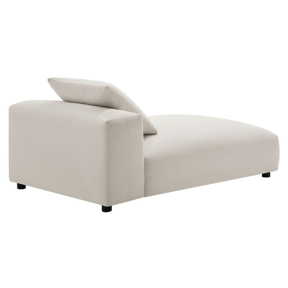 Solace Modular Upholstered Fabric Armless Chaise Lounge. Picture 5