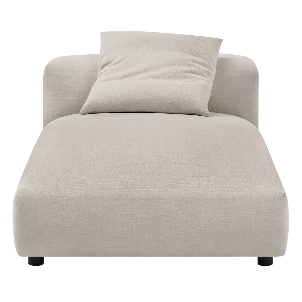 Solace Modular Upholstered Fabric Armless Chaise Lounge. Picture 6