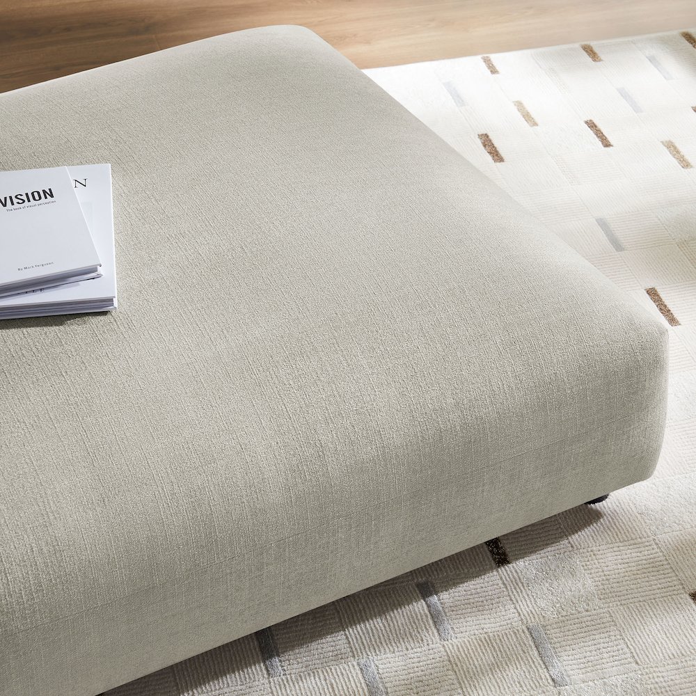 Solace Modular Upholstered Fabric Ottoman. Picture 7