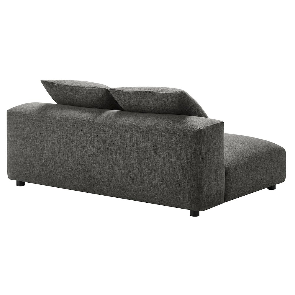 Solace Modular Upholstered Fabric Armless Loveseat. Picture 5