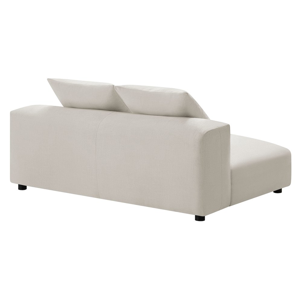 Solace Modular Upholstered Fabric Armless Loveseat. Picture 5