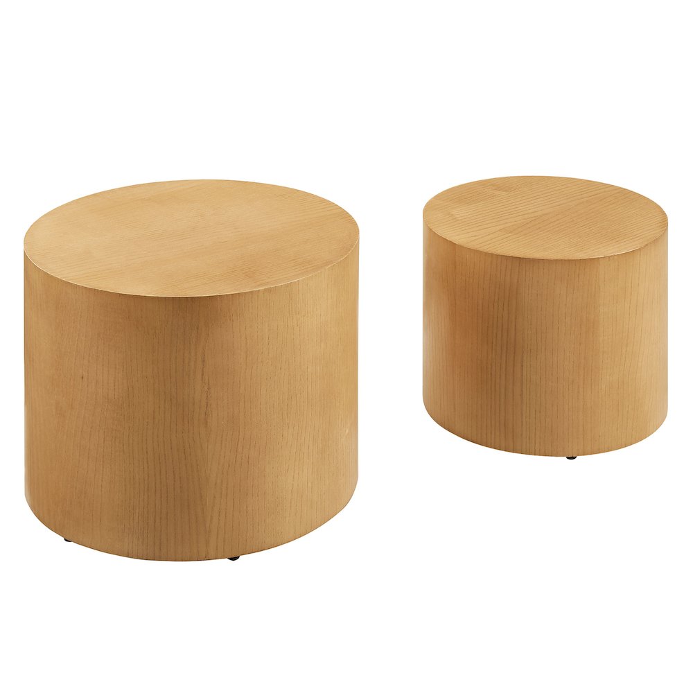 Amani Round Nesting Coffee Tables Set of 2. Picture 4