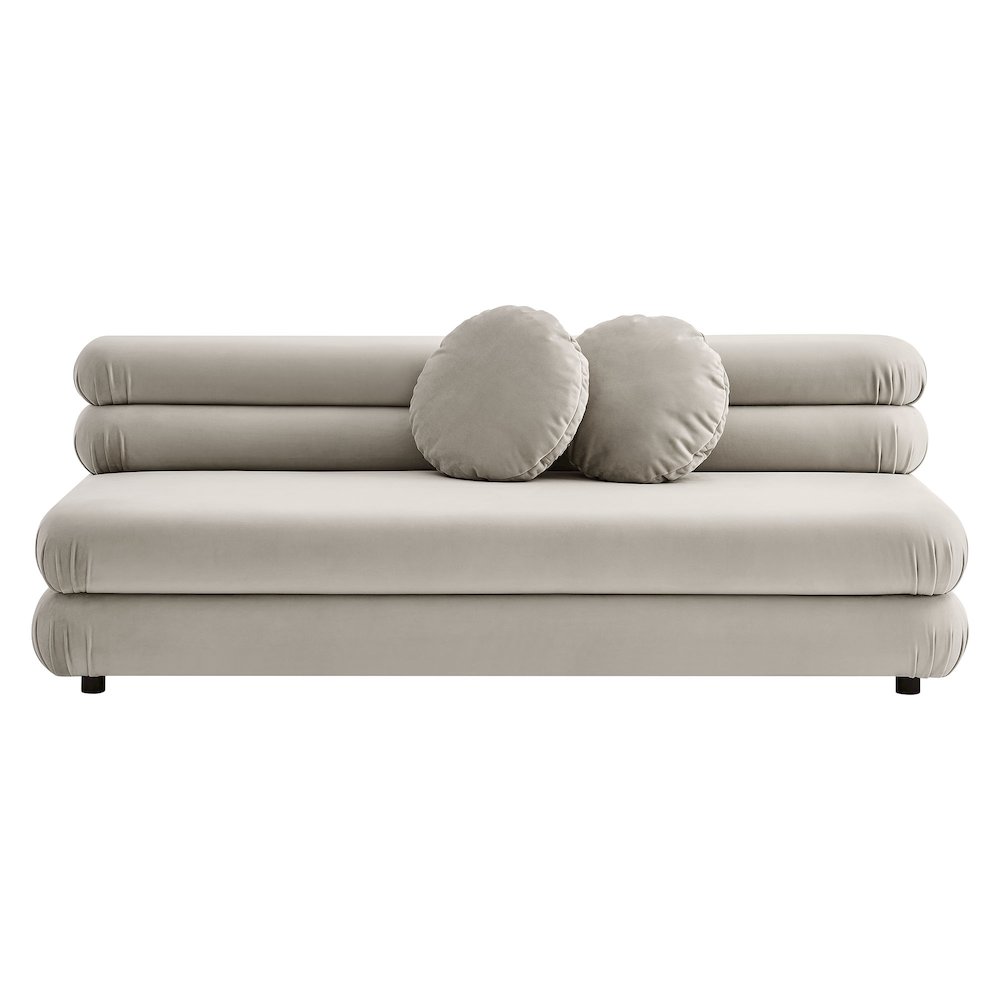 Jubilee Modular Performance Velvet Armless Loveseat. Picture 6