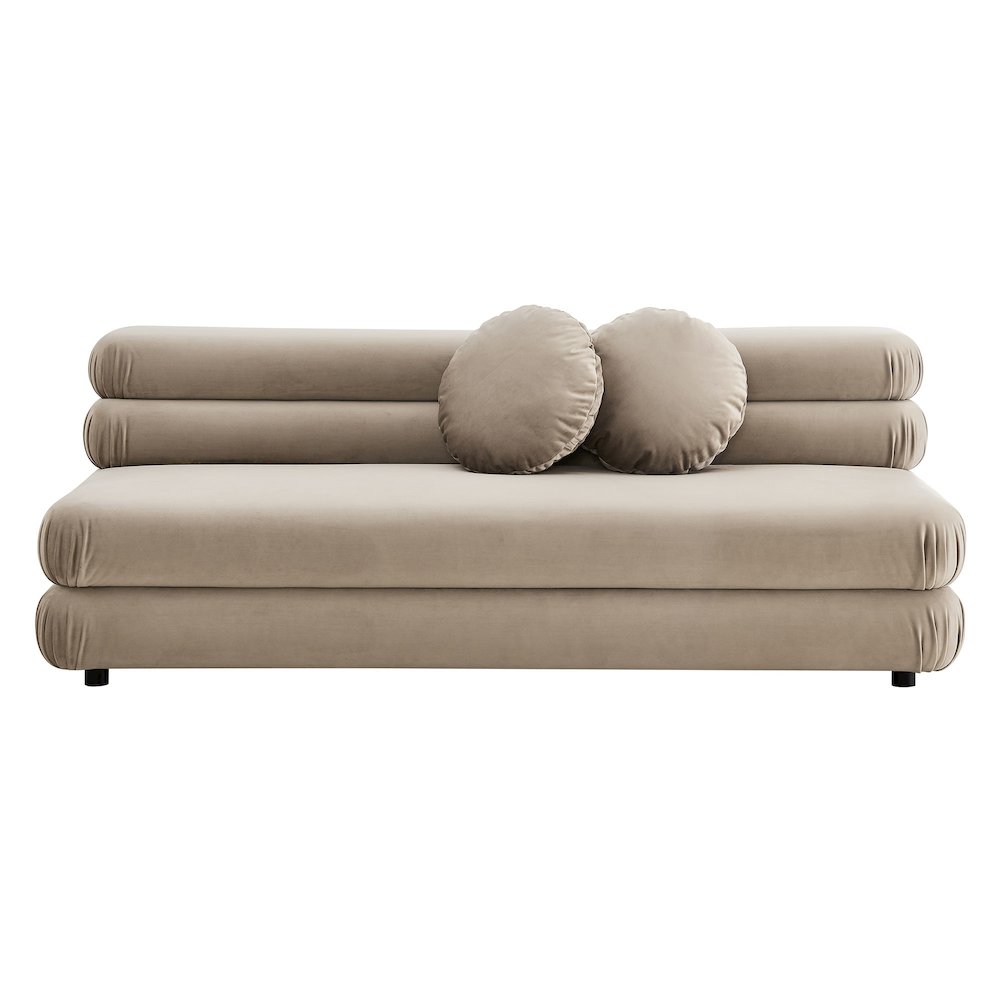 Jubilee Modular Performance Velvet Armless Loveseat. Picture 6