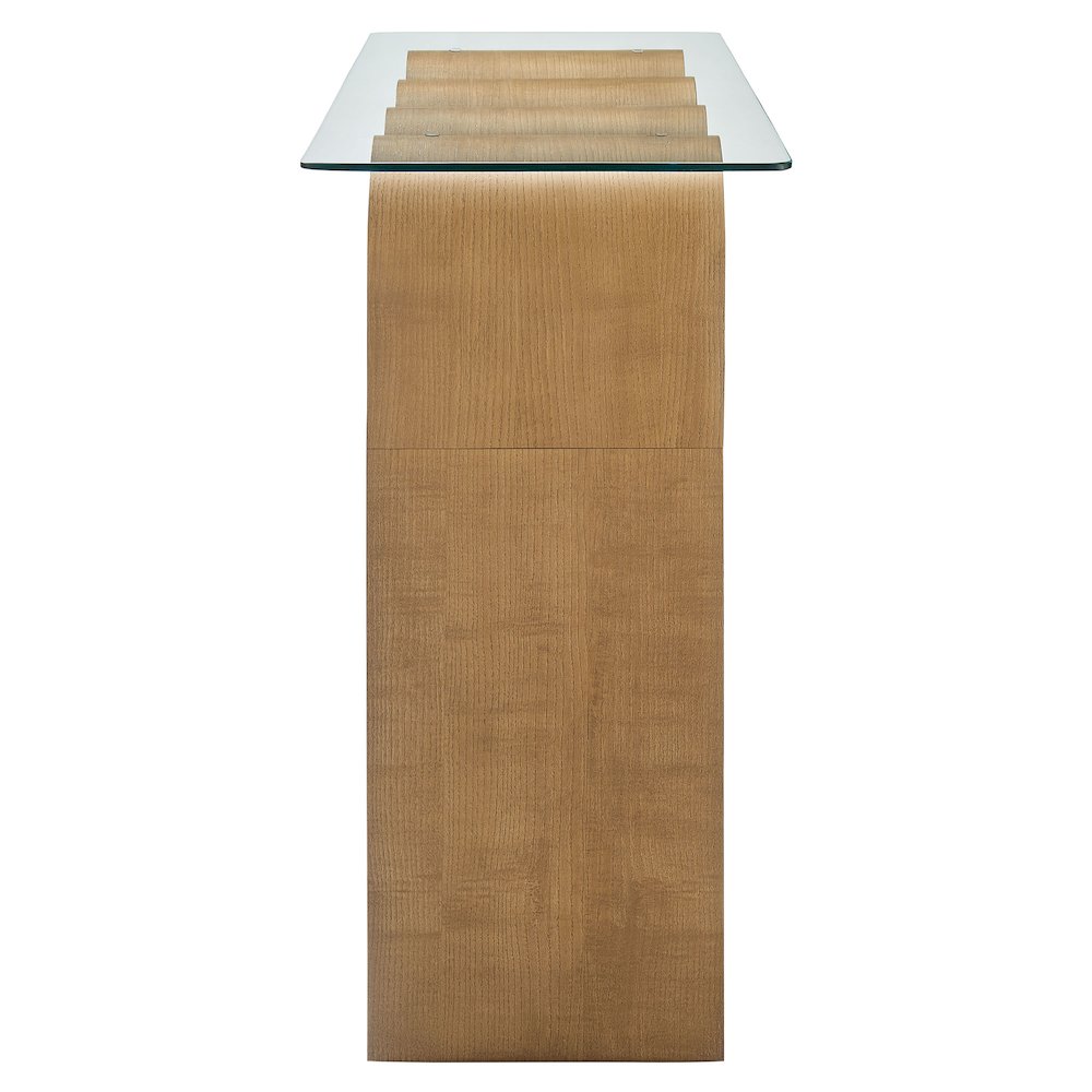 Ondine Glass Top 50" Console Table. Picture 4
