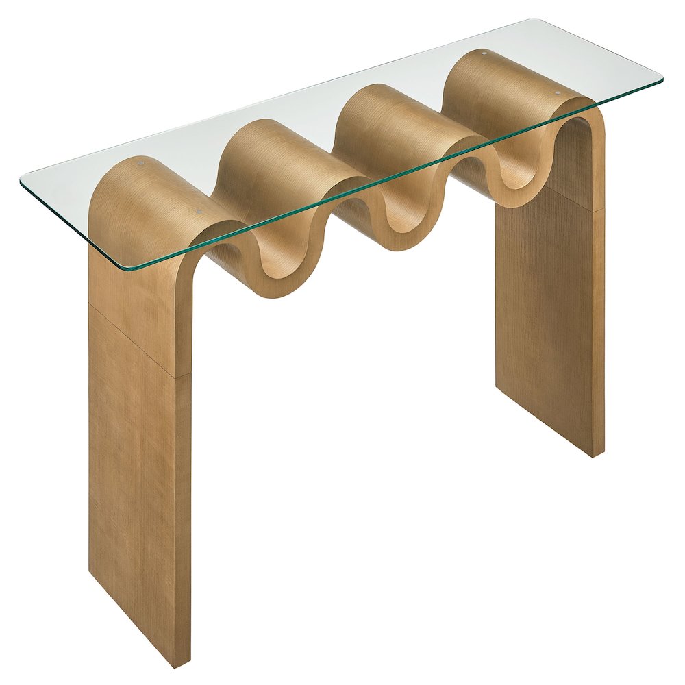 Ondine Glass Top 50" Console Table. Picture 6