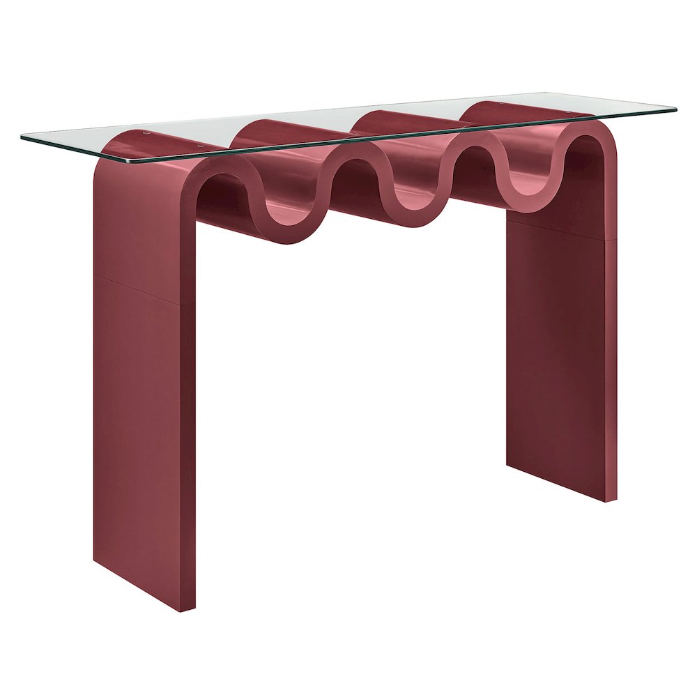 Ondine Glass Top 50" Console Table. Picture 1