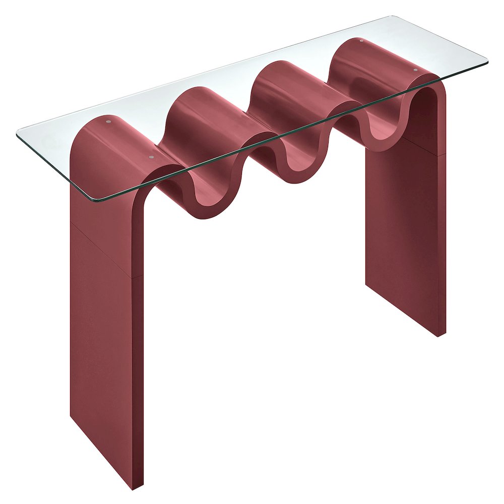 Ondine Glass Top 50" Console Table. Picture 6