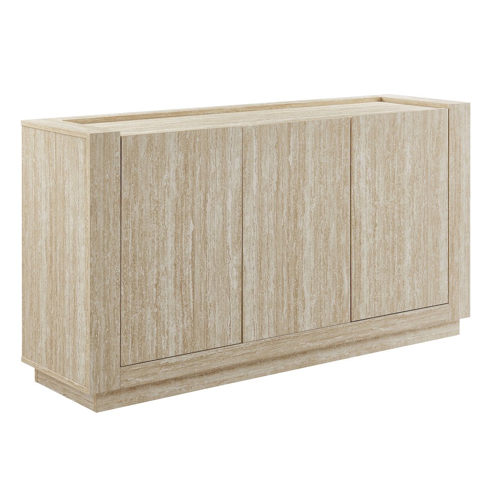 Hollis 59" Travertine Sideboard. Picture 1