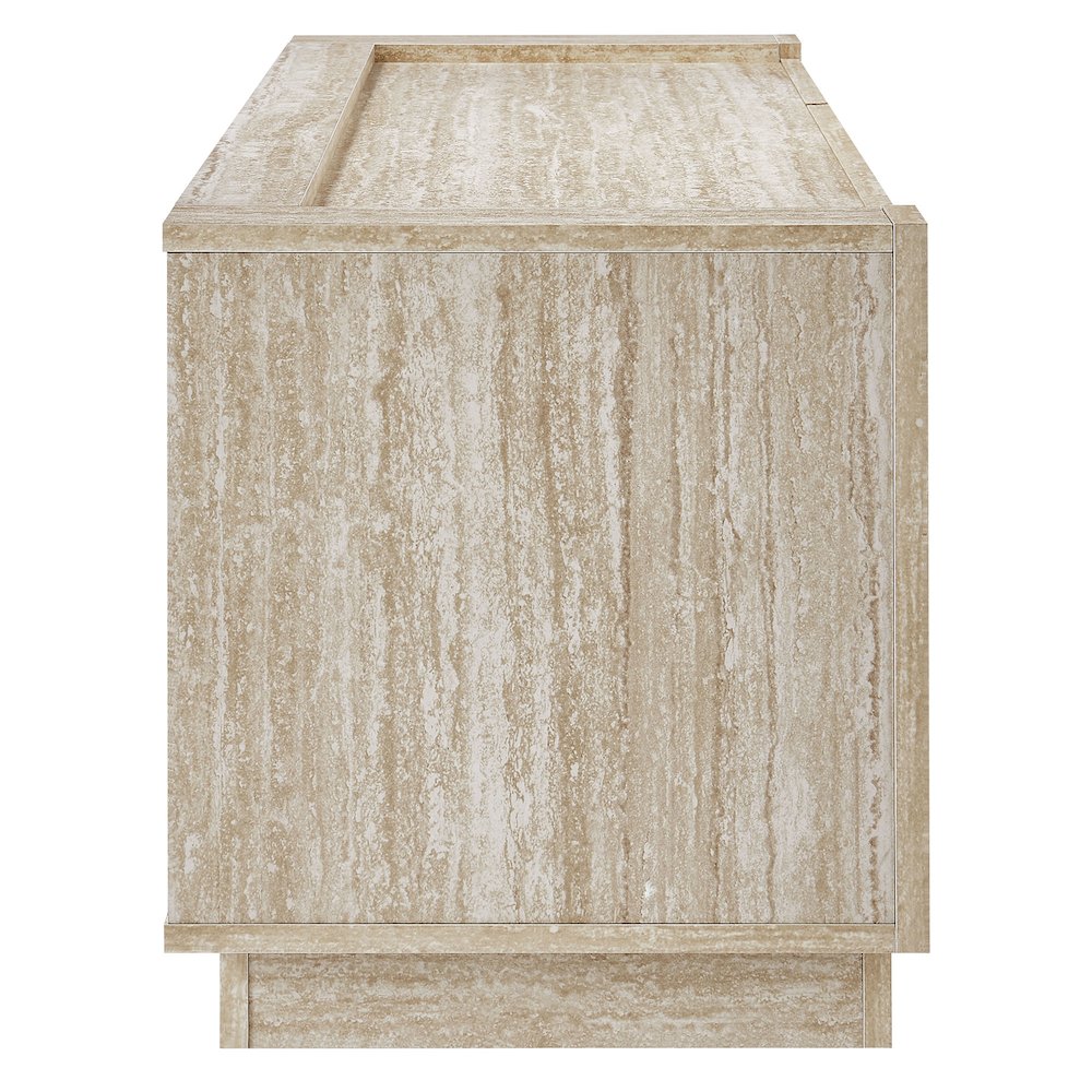 Hollis 59" Travertine TV Stand. Picture 4