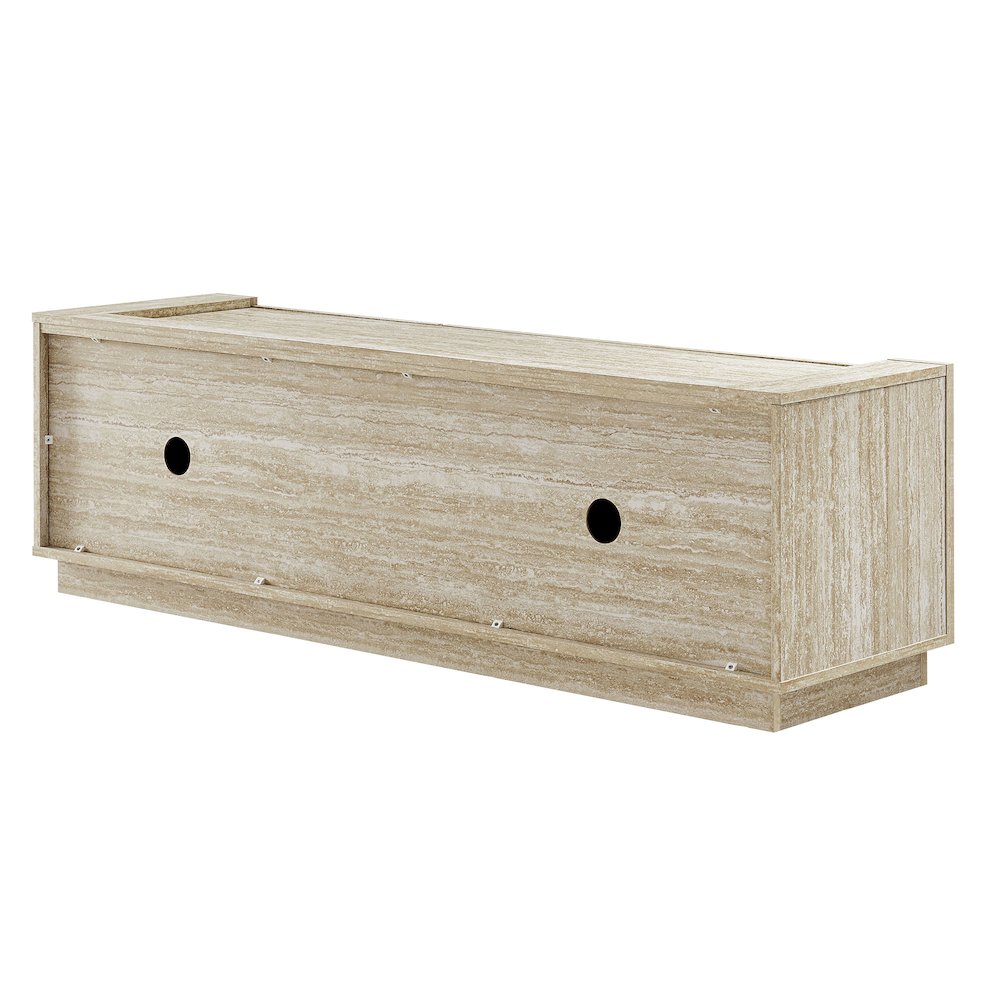 Hollis 59" Travertine TV Stand. Picture 5
