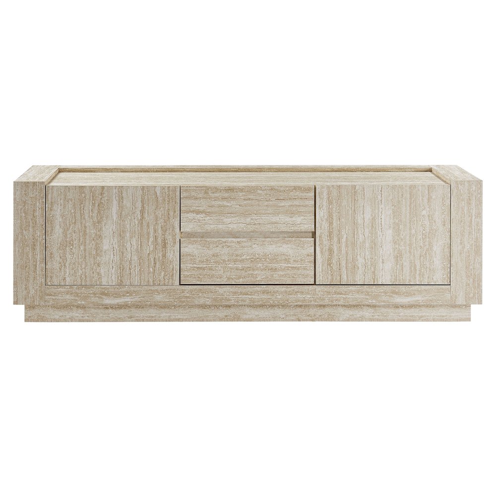 Hollis 59" Travertine TV Stand. Picture 6