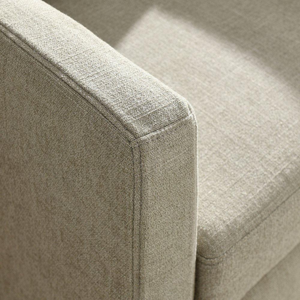 Serene Fabric Slipcovered Swivel Armchair. Picture 9